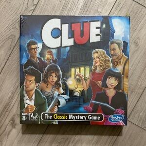 Hasbro Clue Classic Mystery Board Game, Factory Sealed New, 2-6 Players, Ages 8+